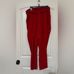 Lane Bryant paper bag tie waist pant